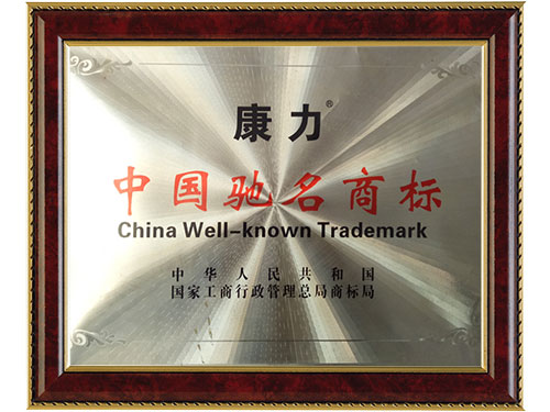 康力中國(guó)馳名商標(biāo)